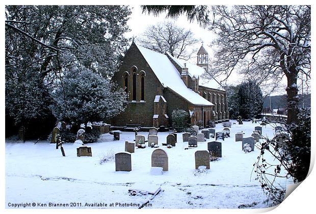 Dunsden Church Print by Oxon Images