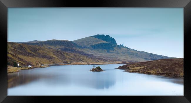 The Old Man of Storr Skye From Loch Fada Framed Print by Phil Durkin DPAGB BPE4