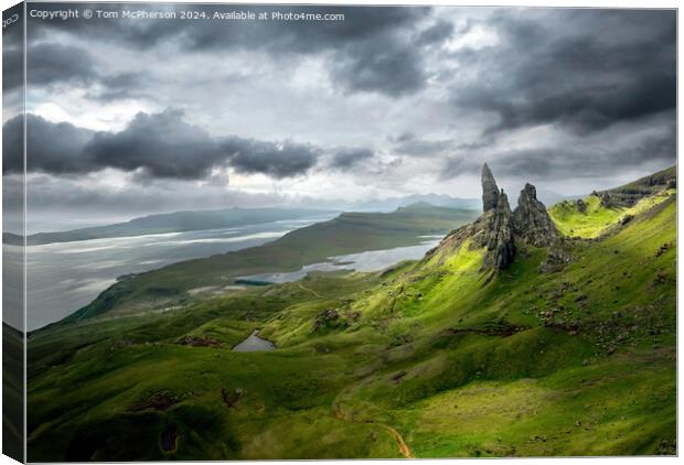 The Old Man of Storr Canvas Print by Tom McPherson