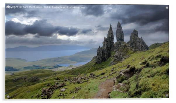 The Old Man of Storr Acrylic by Tom McPherson