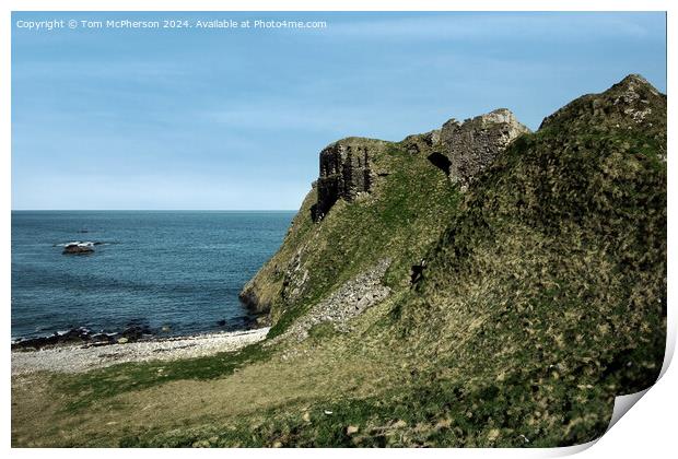 Findlater Castle Print by Tom McPherson