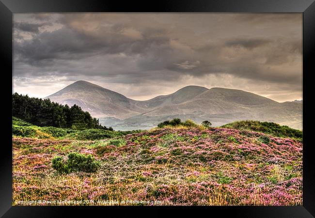 Rain forecast for the Mournes Framed Print by David McFarland