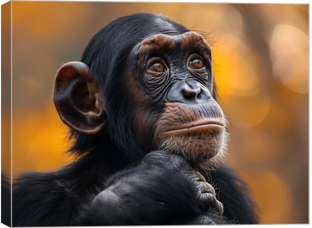 Chimpanzee Canvas Print by Steve Smith