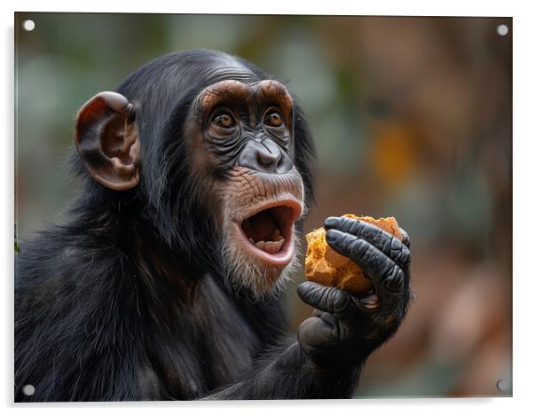 Chimpanzee Acrylic by Steve Smith