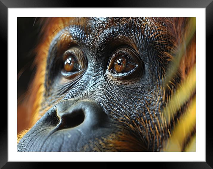 Orang Utan Framed Mounted Print by Steve Smith