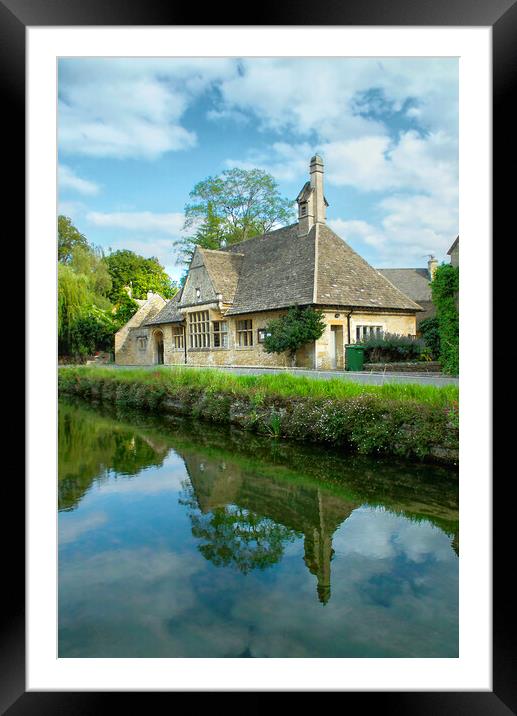 Lower Slaughter Village Hall Framed Mounted Print by Alison Chambers