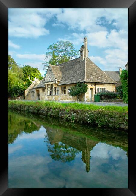 Lower Slaughter Village Hall Framed Print by Alison Chambers