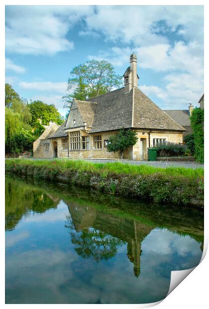 Lower Slaughter Village Hall Print by Alison Chambers
