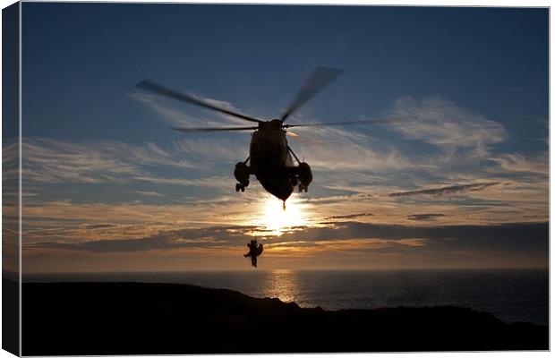 Seaking Helicopter Canvas Print by Gail Johnson