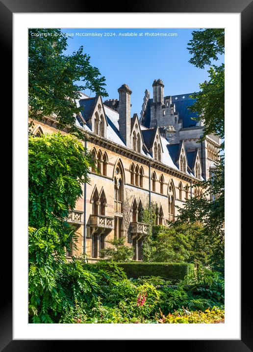 Meadow Building, Christ Church College, Oxford Framed Mounted Print by Angus McComiskey