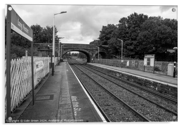 Long Preston Railway Station Acrylic by Colin Green