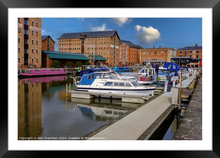 Gloucester Quay Marina Framed Mounted Print by Paul Chambers