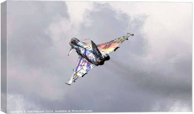 German Eurofighter Special Celebrating Israels 75th Anniversary Canvas Print by Neil Pearson