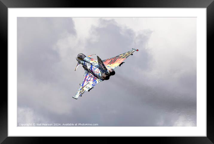 German Eurofighter Special Celebrating Israels 75th Anniversary Framed Mounted Print by Neil Pearson