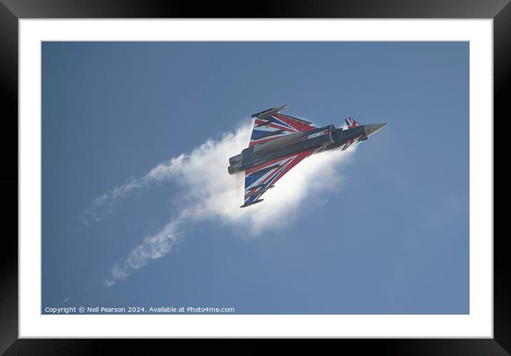 2024 RAF Typhoon display practice Turbo Framed Mounted Print by Neil Pearson