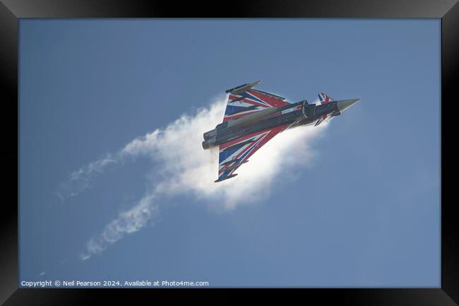 2024 RAF Typhoon display practice Turbo Framed Print by Neil Pearson