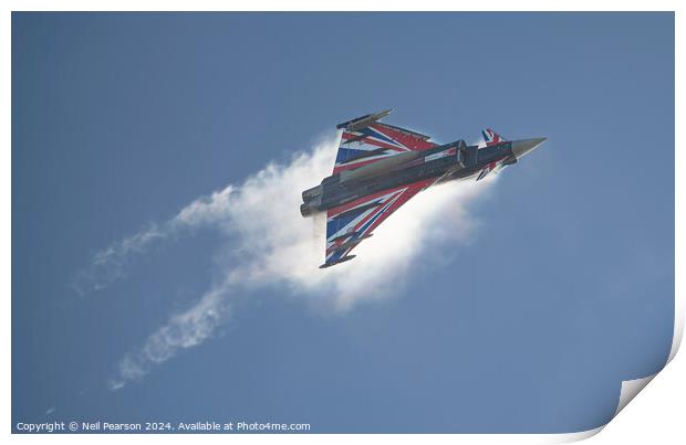 2024 RAF Typhoon display practice Turbo Print by Neil Pearson