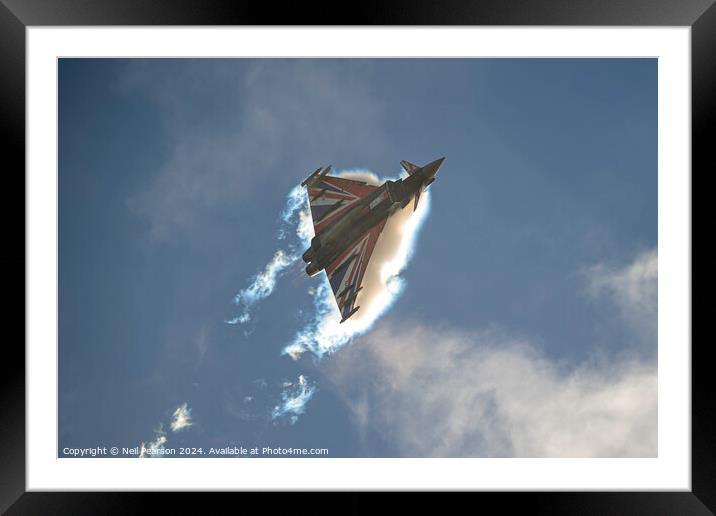 RAF Typhoon Display 2024 Practice Framed Mounted Print by Neil Pearson