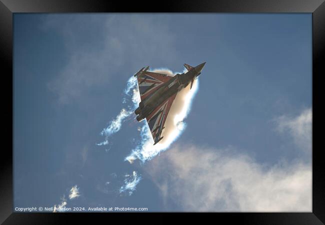 RAF Typhoon Display 2024 Practice Framed Print by Neil Pearson
