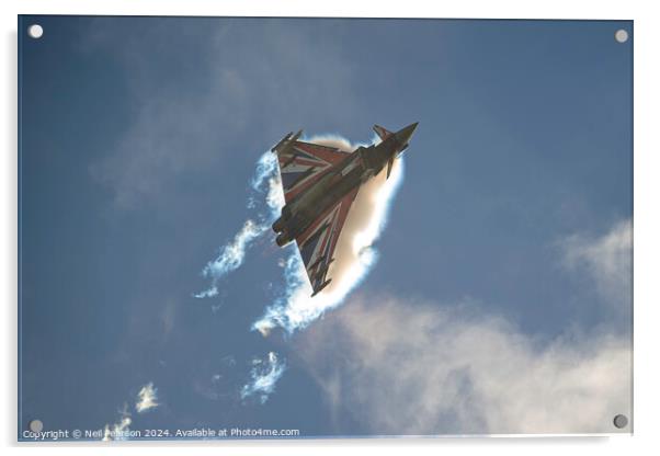 RAF Typhoon Display 2024 Practice Acrylic by Neil Pearson