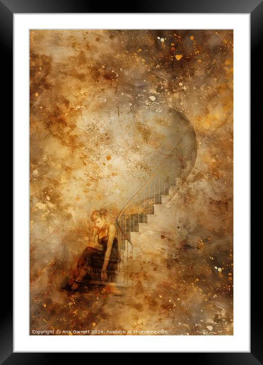 Ghost on the Stairs Framed Mounted Print by Ann Garrett