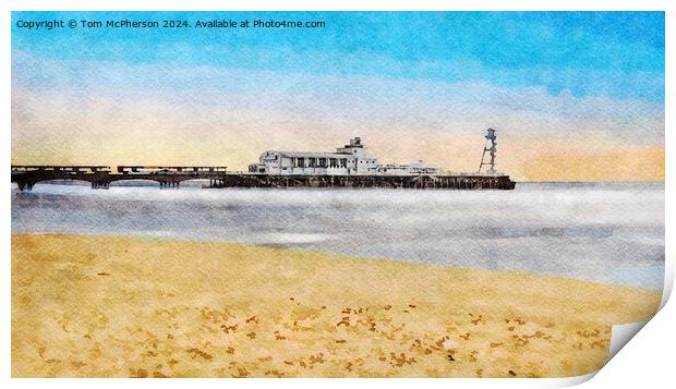 Bournemouth Pier Watercolour Print by Tom McPherson