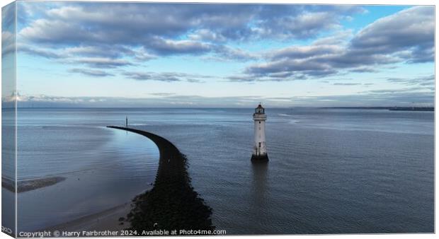 New Brighton Lighthouse  Canvas Print by Harry Fairbrother