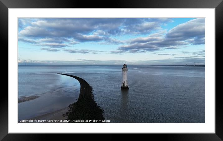 New Brighton Lighthouse  Framed Mounted Print by Harry Fairbrother