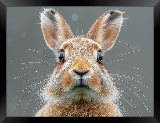 The Hare Framed Print by Steve Smith