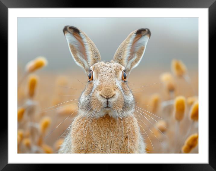 The Hare Framed Mounted Print by Steve Smith