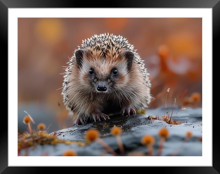 The Hedgehog Framed Mounted Print by Steve Smith
