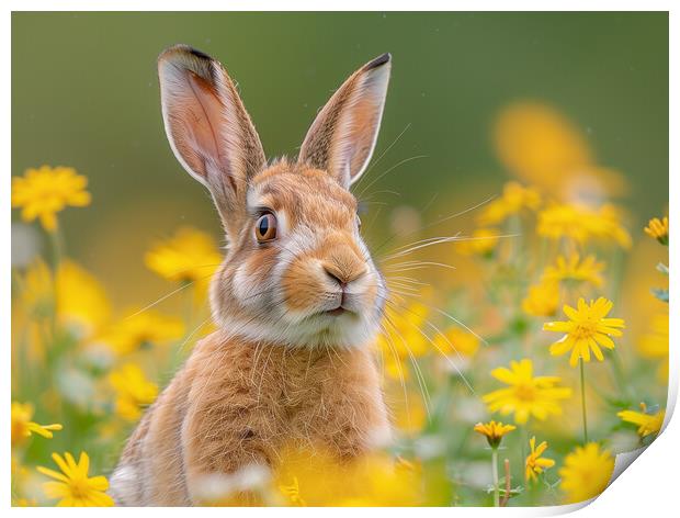 The Hare Print by Steve Smith