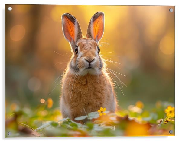 The Hare Acrylic by Steve Smith