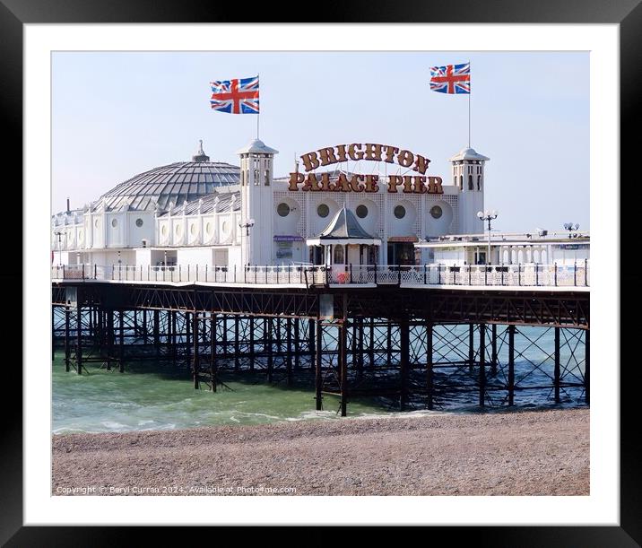 Brighton Palace Pier Framed Mounted Print by Beryl Curran