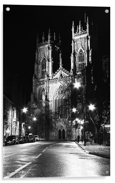 York Cathedral in High Key Acrylic by J Biggadike