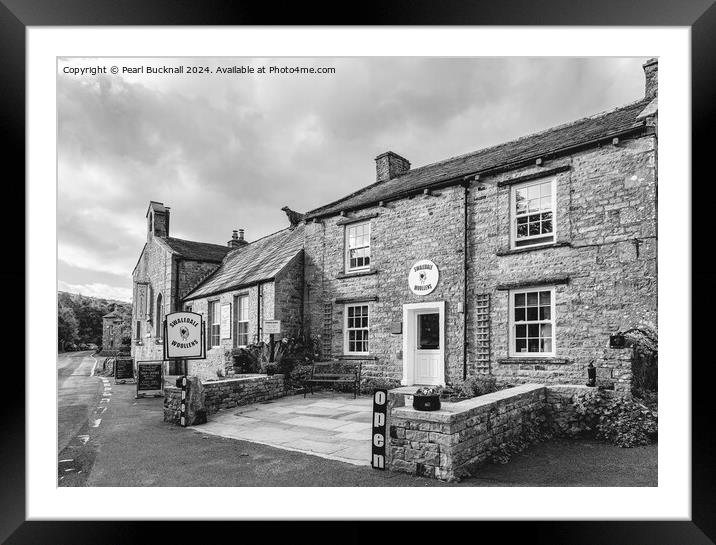 Swaledale Woolens Shop in Muker Yorkshire Dales Framed Mounted Print by Pearl Bucknall