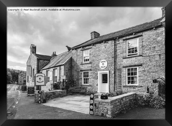 Swaledale Woolens Shop in Muker Yorkshire Dales Framed Print by Pearl Bucknall