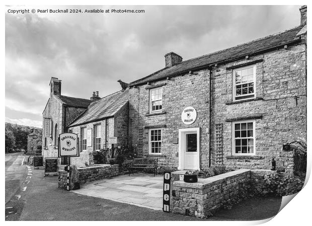 Swaledale Woolens Shop in Muker Yorkshire Dales Print by Pearl Bucknall