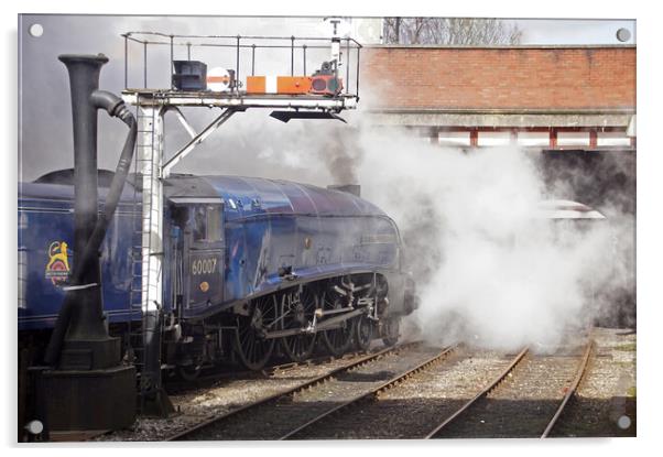 Steam locomotive 60007 Sir Nigel Gresley Acrylic by David Birchall