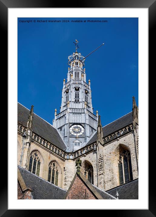 Grote Kerk or St.-Bavokerk Framed Mounted Print by Richard Wareham