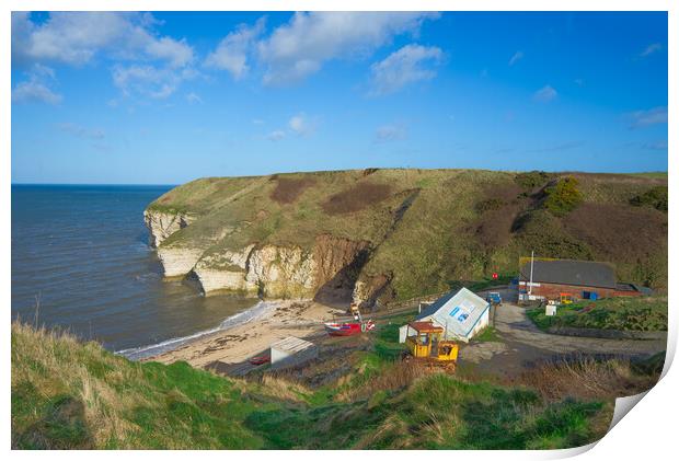 Flamborough North Landing  Print by Alison Chambers