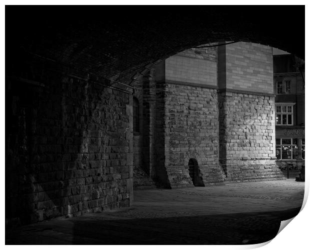 Through the Arch, Castle Keep, Newcastle Print by Rob Cole