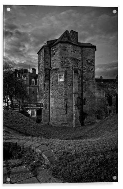Black Gate, Newcastle upon Tyne Acrylic by Rob Cole
