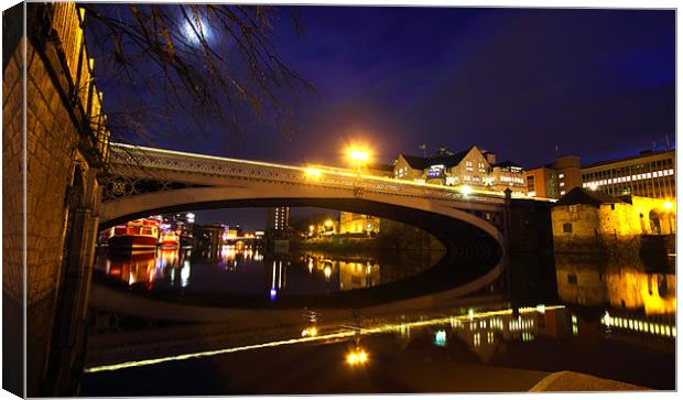 Bridge Over The River Ouse Canvas Print by J Biggadike