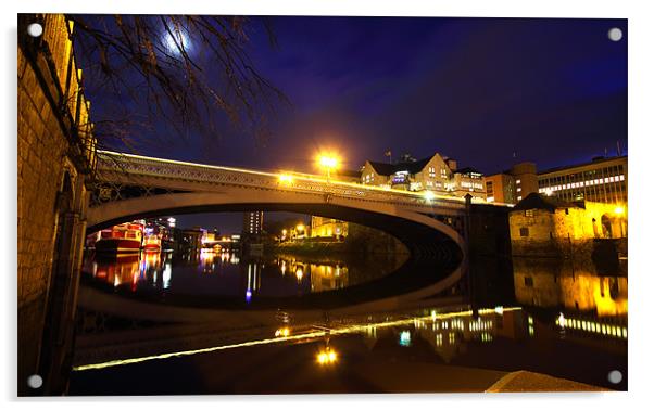 Bridge Over The River Ouse Acrylic by J Biggadike