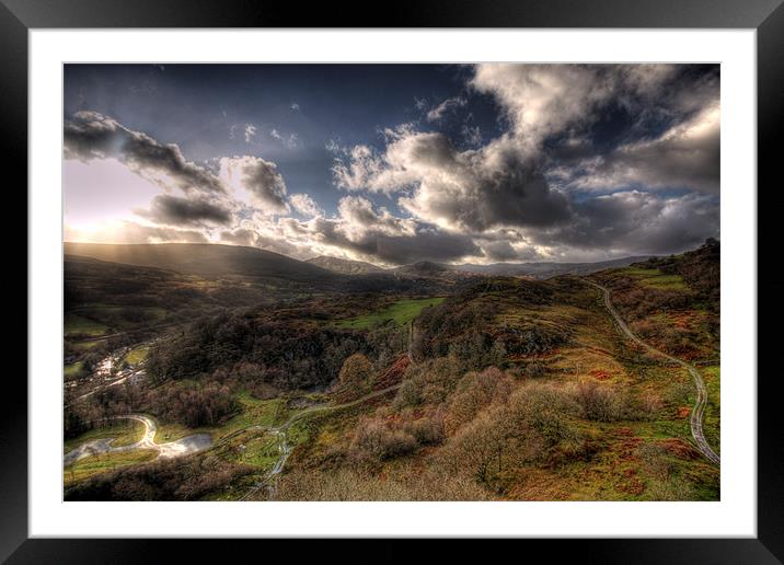 View from Dolwyddelan Castle Framed Mounted Print by Mark Pritchard