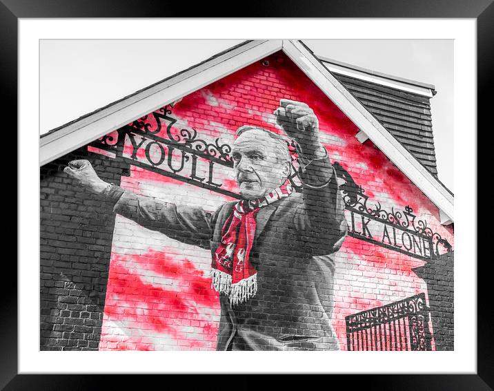 Bill Shankly mural Framed Mounted Print by Jason Wells
