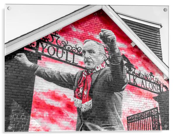 Bill Shankly mural Acrylic by Jason Wells