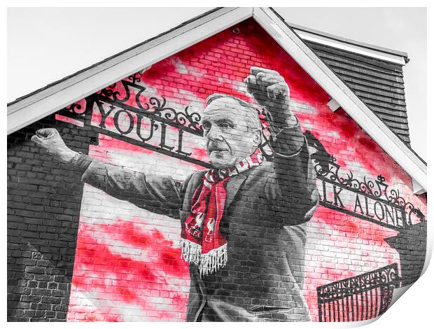 Bill Shankly mural Print by Jason Wells