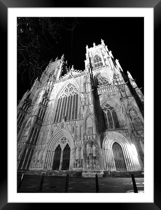 York Cathedral Framed Mounted Print by J Biggadike